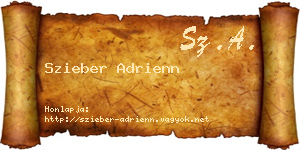Szieber Adrienn névjegykártya